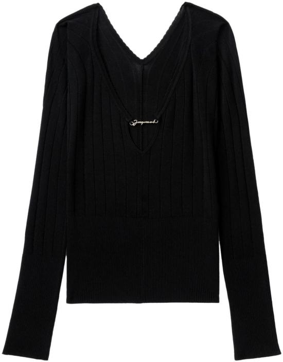 25SS 자크뮈스 스웨터 241KN3572358990 BLACK