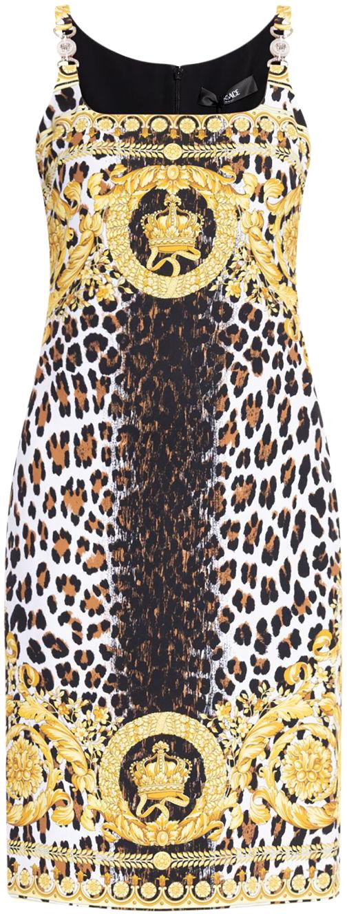 24FW 베르사체 미디 원피스 10164101A124835W050 WHITE