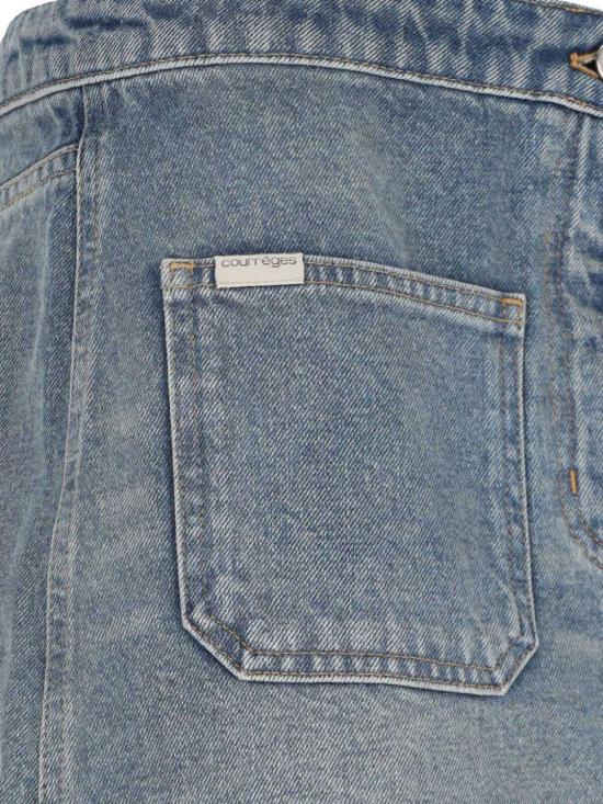  쿠레쥬 숏 스커트 324DJU191DE00337052 BLUE - COURREGES