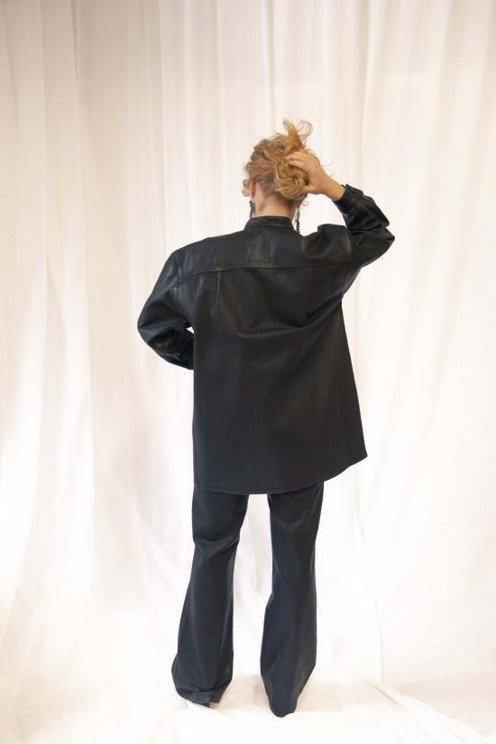  제시 캄 데님 자켓 Jesse Kamm 밴드 칼라 오쿠다 재킷 - JESSE KAMM