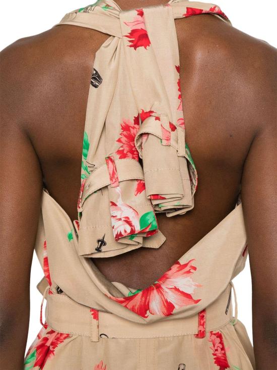 25SS 모스키노 미디 원피스 A040205631081 BEIGE - MOSCHINO