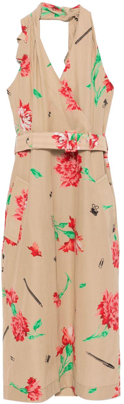 25SS 모스키노 미디 원피스 A040205631081 BEIGE