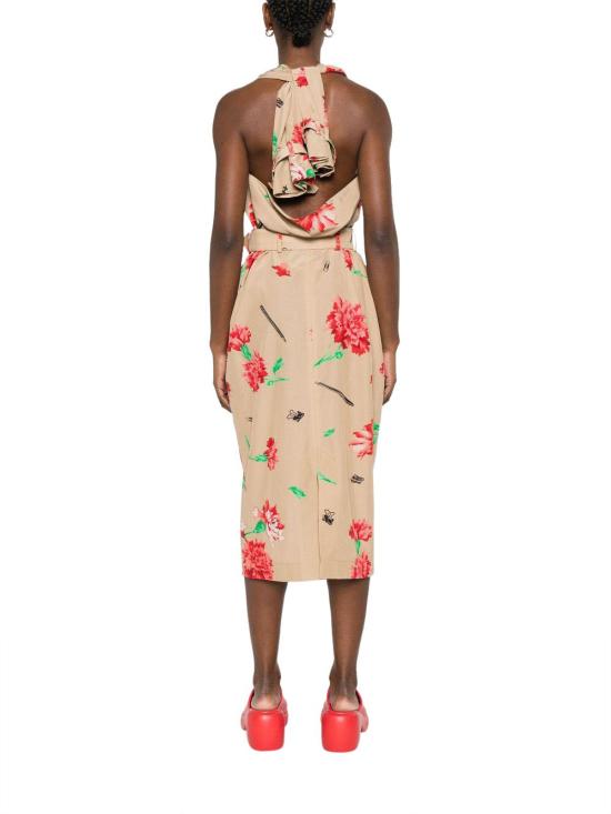 25SS 모스키노 미디 원피스 A040205631081 BEIGE - MOSCHINO