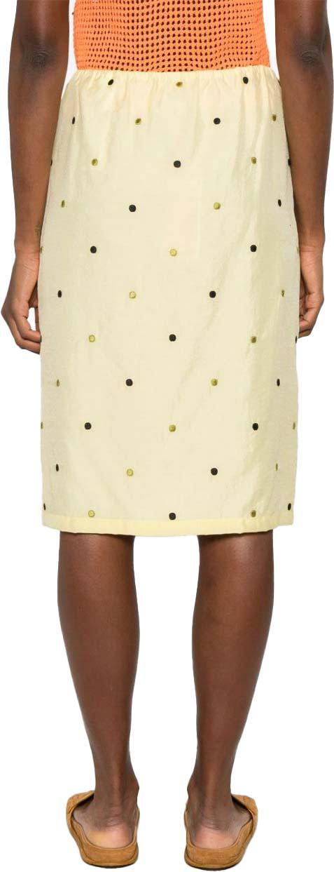 25SS 겐조 미디 스커트 FF52JU3029CD38 WHITE - KENZO