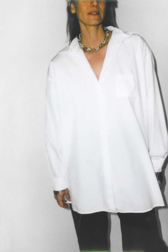  제시 캄 블라우스 페인터 셔츠 페이퍼 화이트 - JESSE KAMM