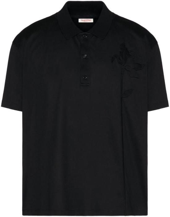  발렌티노 가라바니 폴로 티셔츠 4V0MH03GA250NO BLACK