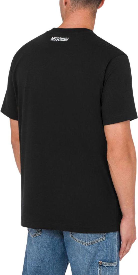  모스키노 반팔 티셔츠 A071402411555 BLACK - MOSCHINO