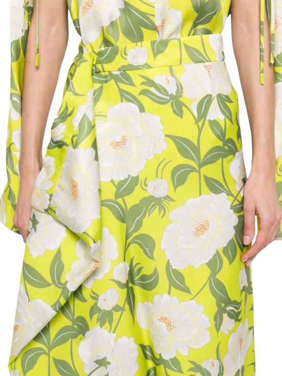 25SS 겐조 미디 스커트 FF52JU3149JO45 GREEN - KENZO