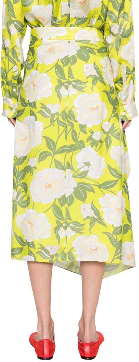 25SS 겐조 미디 스커트 FF52JU3149JO45 GREEN - KENZO