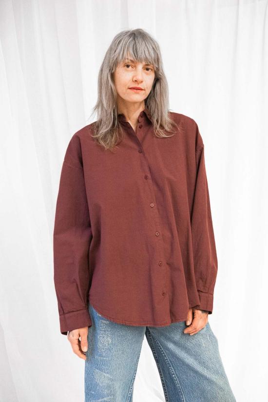  제시 캄 블라우스 제시 캠 앨버타 셔츠 비노 - JESSE KAMM