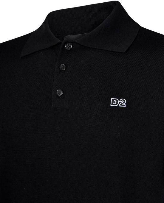 24FW 디스퀘어드2 폴로 티셔츠 S74HA1452D13018900 BLACK - DSQUARED2