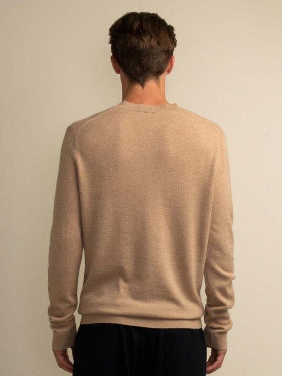  PURECASHMERE NYC 스웨터 퓨어캐시미어 NYC V넥  캐멀 - OTHER BRANDS