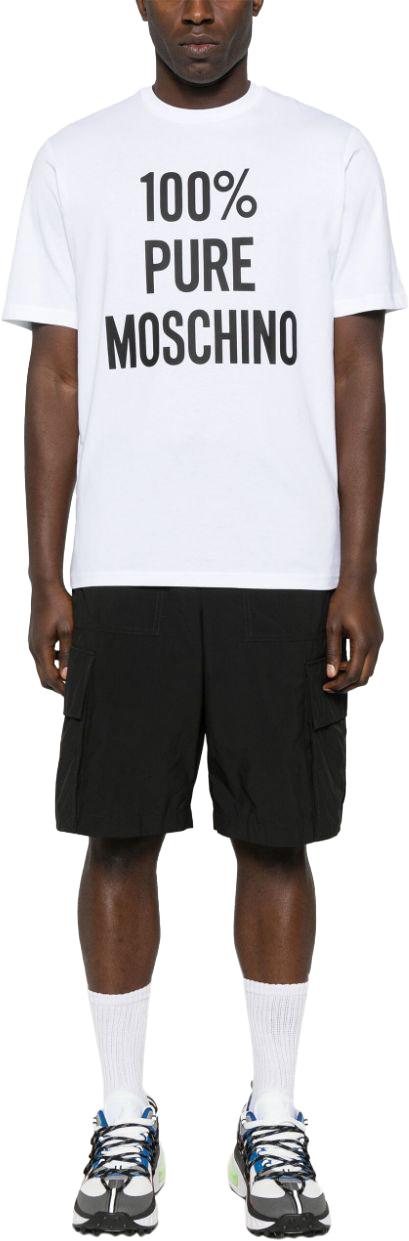  모스키노 반팔 티셔츠 J071502411001 WHITE - MOSCHINO