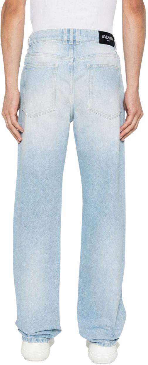  발망 데님 팬츠 DH0ML135DE956FC BLUE - BALMAIN