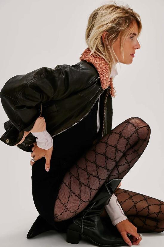  프리피플 언더웨어 프리 피플 리본 체인 타이츠 - FREE PEOPLE