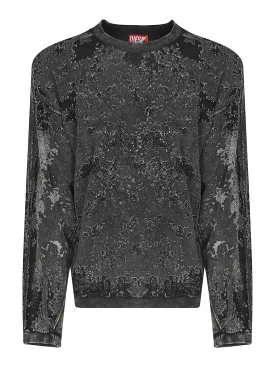 25FW 디젤 S 아리시 크루넥 스웨트셔츠 A171500GIAP02 Dark Grey