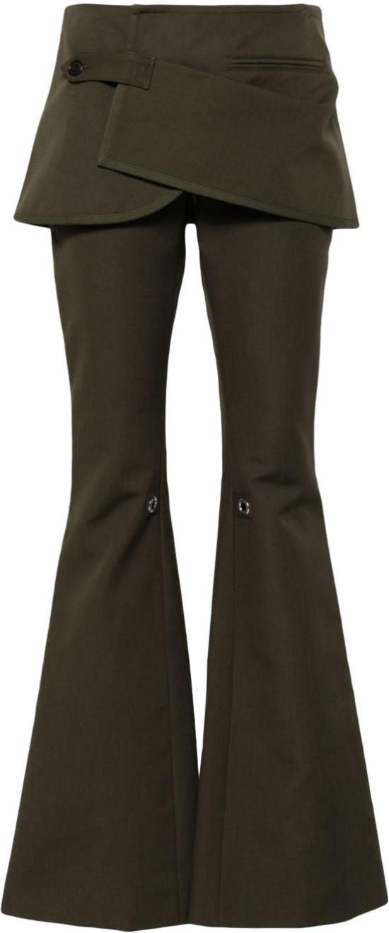  쿠레쥬 스트레이트 팬츠 224CPA222CO01178083 GREEN