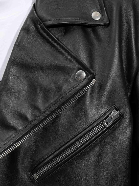  베트멍 바이커 자켓 UE54JA420BBLACK Black - VETEMENTS