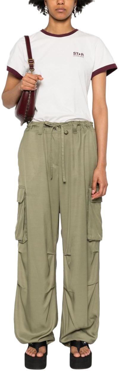  골든구스 스트레이트 팬츠 GWP01720P00136960469 GREEN - GOLDEN GOOSE