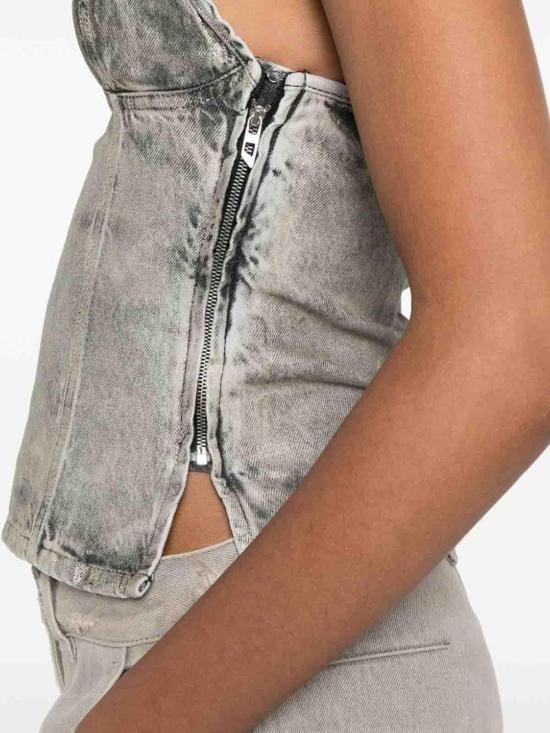  디젤 민소매 티셔츠 A1684709L7902 Grey - DIESEL