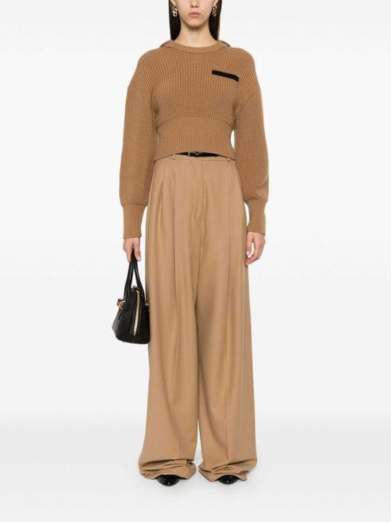 24FW 스포트막스 팬츠 2422136022600008C Brown - SPORTMAX