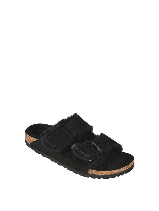 25FW 버켄스탁 샌들 752663ARIZONASHEARLING Black - BIRKENSTOCK