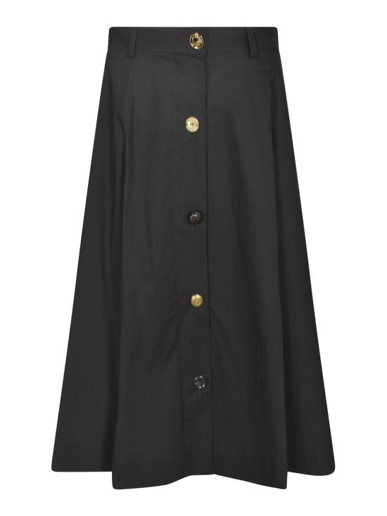  모스키노 미디 스커트 012605310555 Black