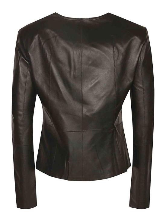 24FW 스워드 가죽 자켓 SE248625SPMSM Black - S.W.O.R.D