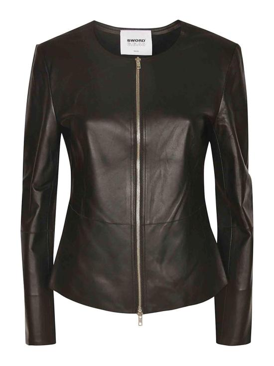 24FW 스워드 가죽 자켓 SE248625SPMSM Black