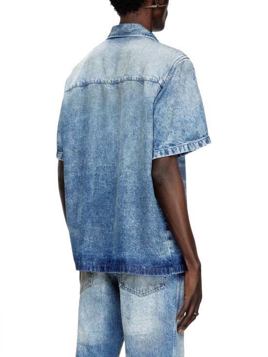 25SS 디젤 데님 셔츠 A191780CMBP01 BLUE - DIESEL
