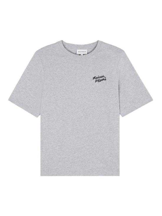 25SS 메종키츠네 핸드라이팅 컴포트 티셔츠 MW00126KJ0119H120 Grey