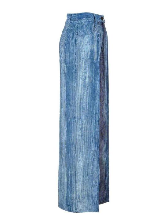  포르테포르테 스트레이트 팬츠 12857F46A5020 Blue - FORTE FORTE