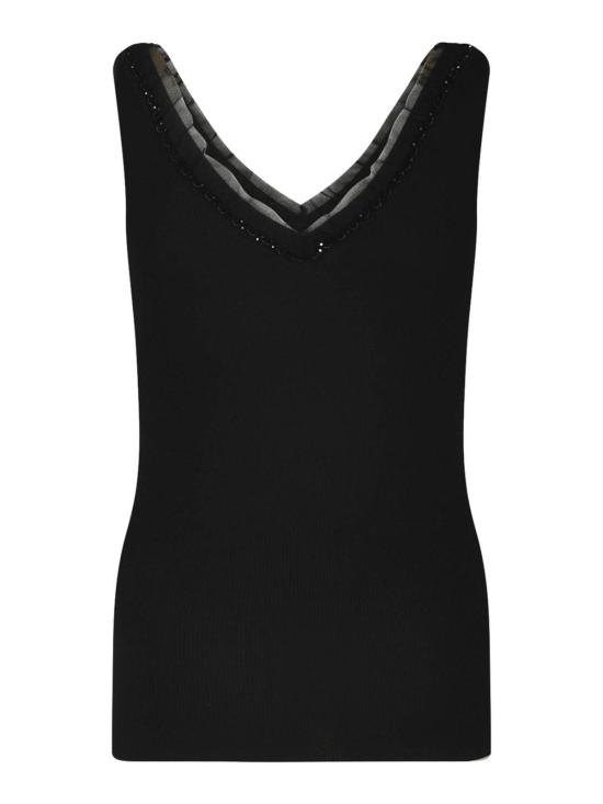 25SS 파로쉬 민소매 티셔츠 D540842R013 Black - PAROSH