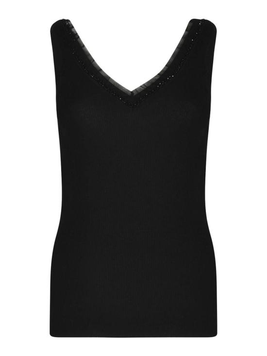 25SS 파로쉬 민소매 티셔츠 D540842R013 Black