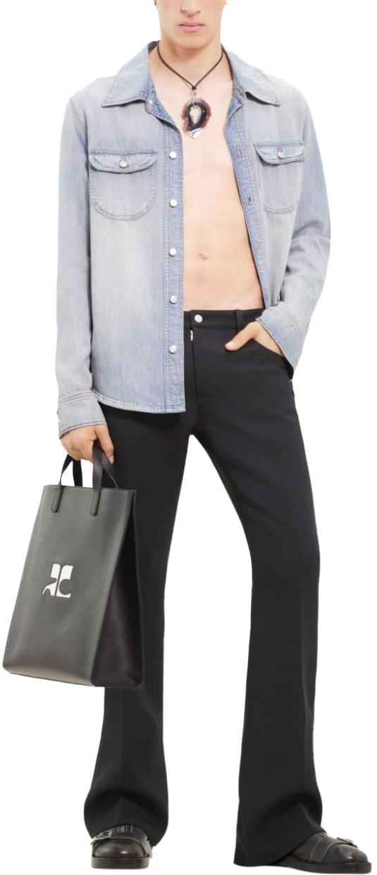  쿠레쥬 데님 셔츠 124DCH015CO01027011 BLUE - COURREGES