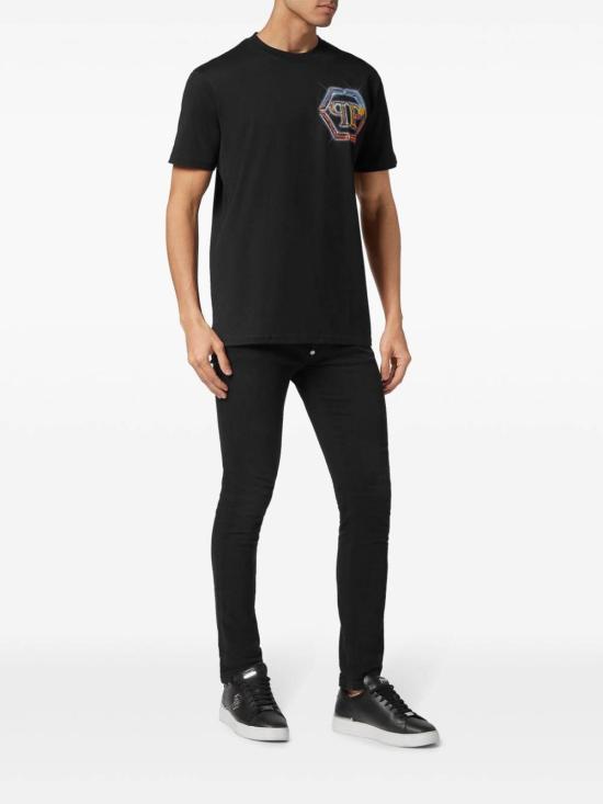  필립 플레인 반팔 티셔츠 MTK7342PJY002N02 Black - PHILIPP PLEIN