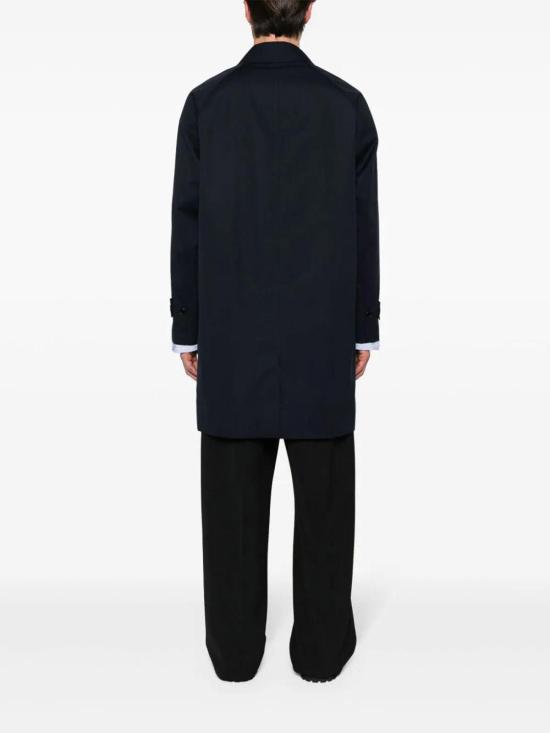  버버리 미드 렝스 캠던 헤리티지 카 코트 8079395 Blue - BURBERRY