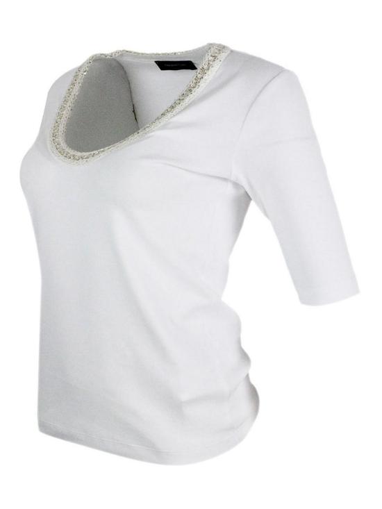 26SS 파비아나 필리피 반팔 티셔츠 JED275F151L454VR1 White - FABIANA FILIPPI