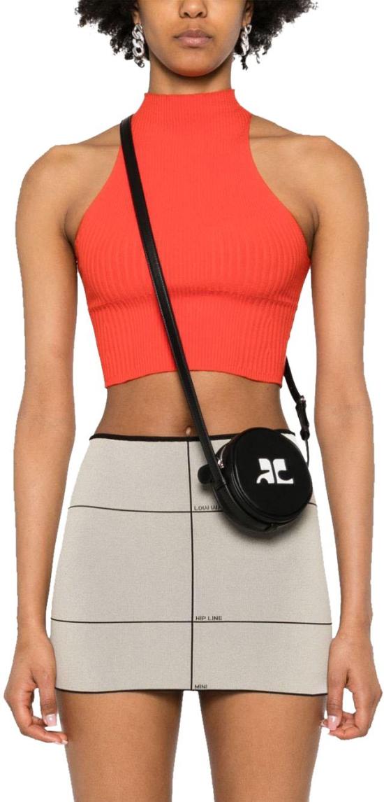  쿠레쥬 숄더백 PERGSA066CR00459999 BLACK - COURREGES