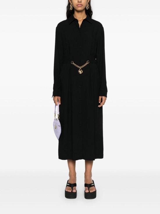 24FW 모스키노 롱 원피스 A0411053385558555C Black - MOSCHINO