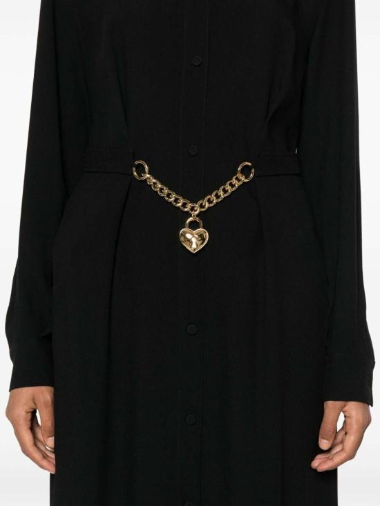 24FW 모스키노 롱 원피스 A0411053385558555C Black - MOSCHINO