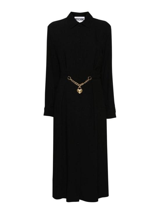 24FW 모스키노 롱 원피스 A0411053385558555C Black