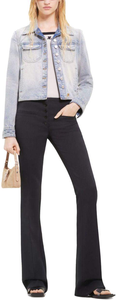  쿠레쥬 코트 124DBL154DE00167011 BLUE - COURREGES