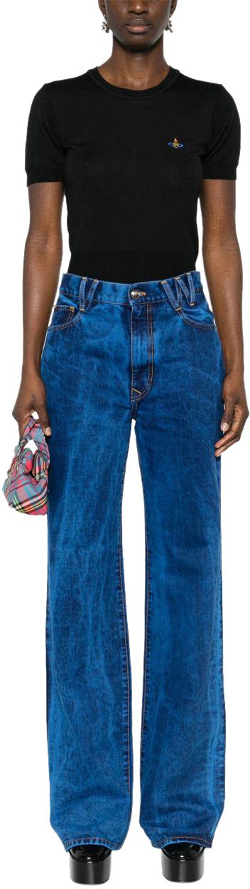 26SS 비비안웨스트우드 Bea 베아 니트 탑 1803002QY001AN402 BLACK - VIVIENNE WESTWOOD