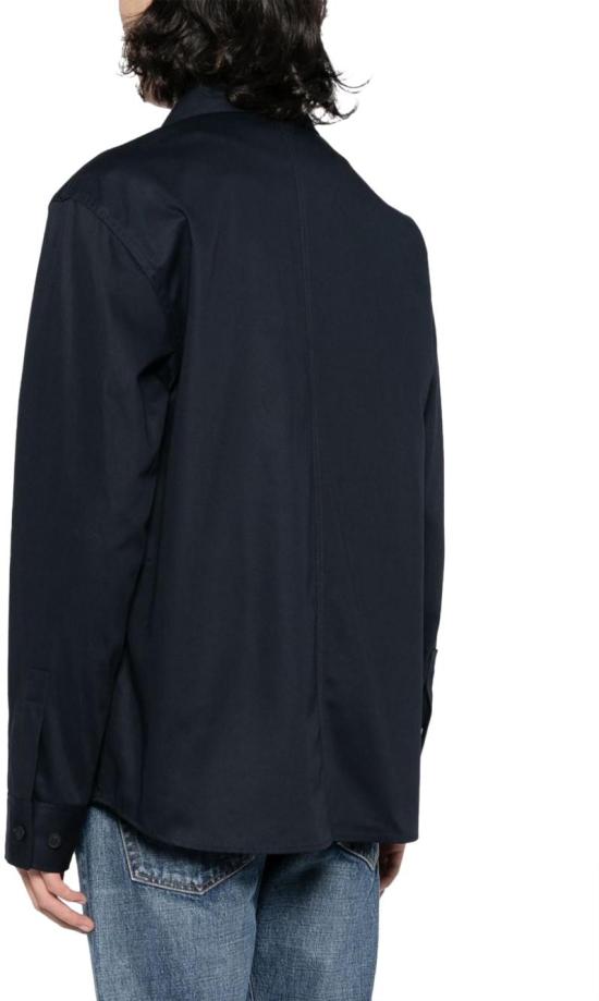  메종키츠네 긴팔 셔츠 MM00401WW0078P492 BLUE - MAISON KITSUNE