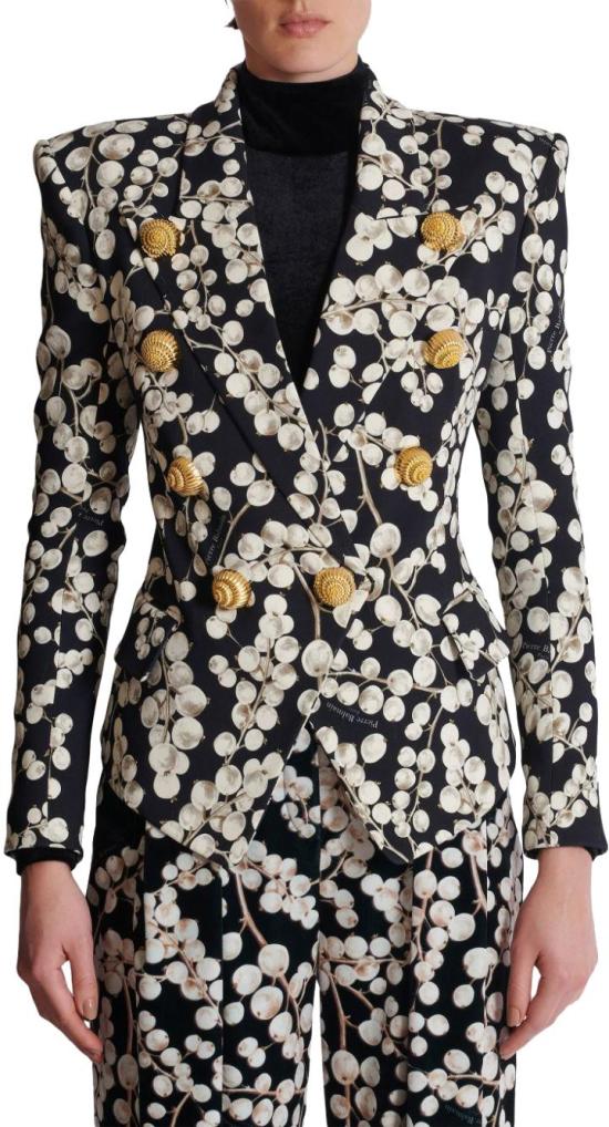  발망 코트 DF0SI507VG82EAB BLACK - BALMAIN