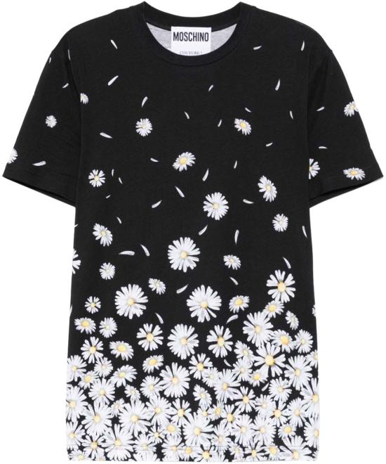 25SS 모스키노 반팔 티셔츠 A071902414555 BLACK