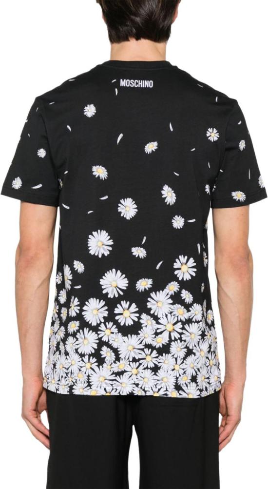  모스키노 반팔 티셔츠 A071902414555 BLACK - MOSCHINO