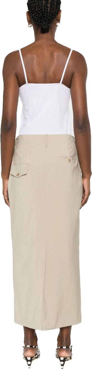 25SS 모스키노 롱 스커트 V012705170020 BEIGE - MOSCHINO