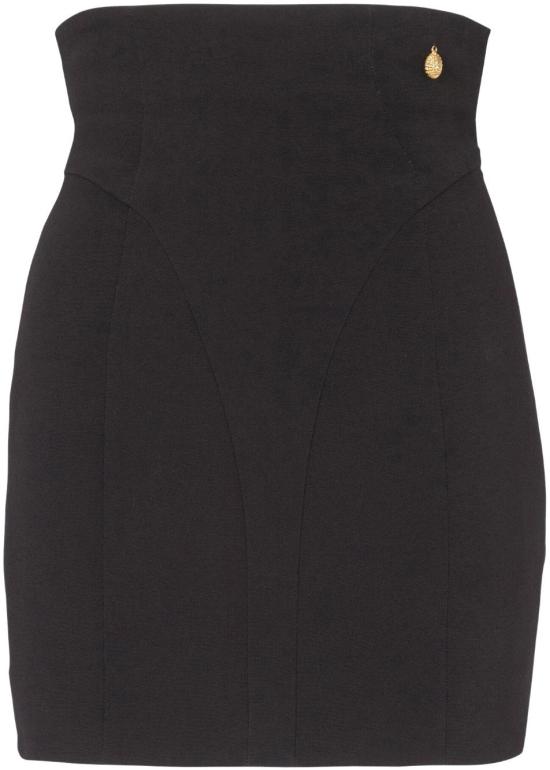  발망 미디 스커트 DF1LA465VB000PA BLACK